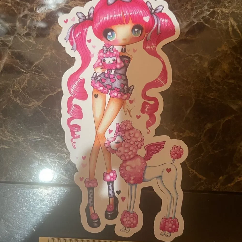 GORGEOUS SYBILE Art Magnet with Cute Girl